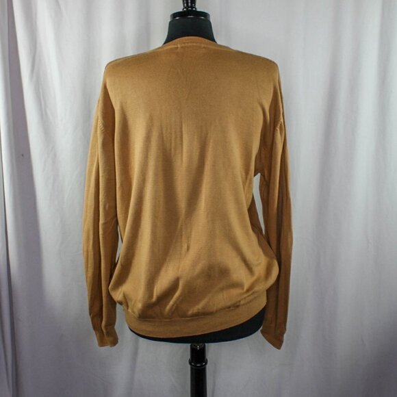 Alex Stevens Sweater V Neck Cotton Diamond Weave Size L - Picture 3 of 4